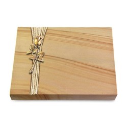 Grabtafel Woodland Strikt Rose 8 (Bronze)