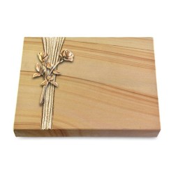 Grabtafel Woodland Strikt Rose 10 (Bronze)