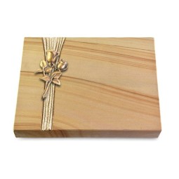 Grabtafel Woodland Strikt Rose 11 (Bronze)