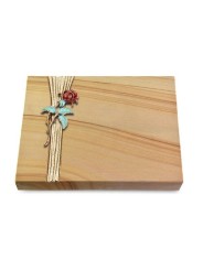 Grabtafel Woodland Strikt Rose 2 (Color)