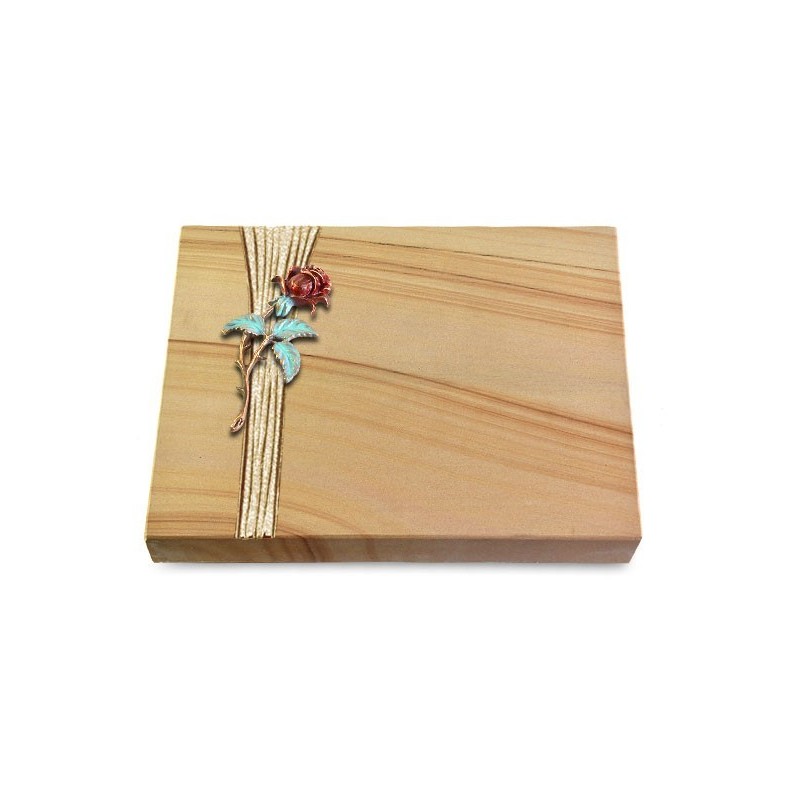 Grabtafel Woodland Strikt Rose 2 (Color)