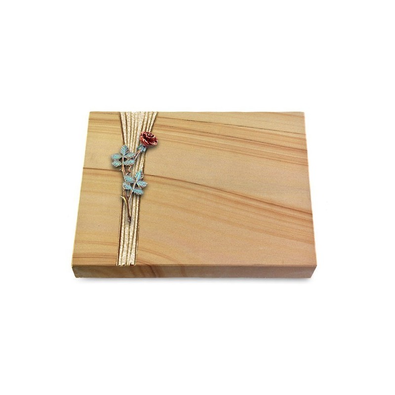 Grabtafel Woodland Strikt Rose 4 (Color)