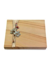 Grabtafel Woodland Strikt Rose 5 (Color)