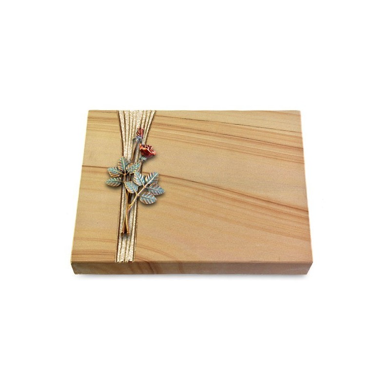 Grabtafel Woodland Strikt Rose 5 (Color)