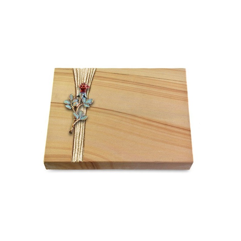 Grabtafel Woodland Strikt Rose 7 (Color)