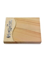 Grabtafel Woodland Wave Ähren 2 (Alu)