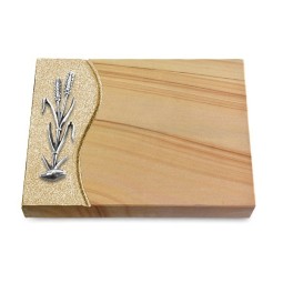 Grabtafel Woodland Wave Ähren 2 (Alu)