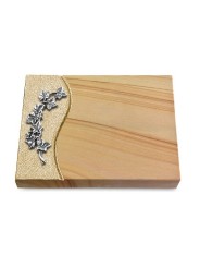 Grabtafel Woodland Wave Efeu (Alu)