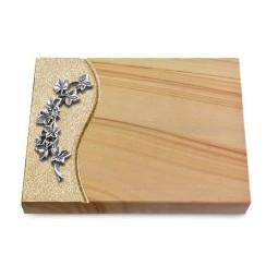 Grabtafel Woodland Wave Efeu (Alu)