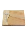 Grabtafel Woodland Wave Kreuz 2 (Alu)
