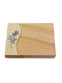 Grabtafel Woodland Wave Rose 6 (Alu)