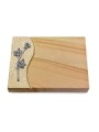 Grabtafel Woodland Wave Rose 9 (Alu)
