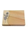 Grabtafel Woodland Wave Rose 13 (Alu)