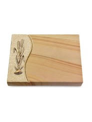 Grabtafel Woodland Wave Ähren 2 (Bronze)