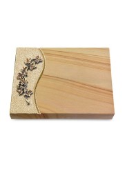 Grabtafel Woodland Wave Efeu (Bronze)