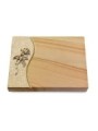 Grabtafel Woodland Wave Rose 2 (Bronze)