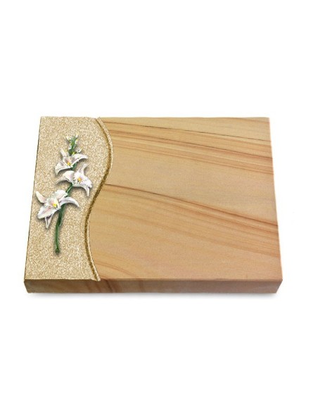 Grabtafel Woodland Wave Orchidee (Color)