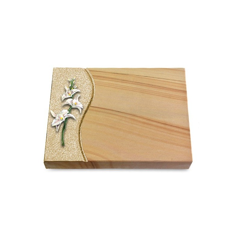 Grabtafel Woodland Wave Orchidee (Color)