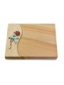 Grabtafel Woodland Wave Rose 2 (Color)