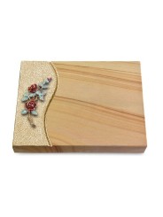 Grabtafel Woodland Wave Rose 3 (Color)