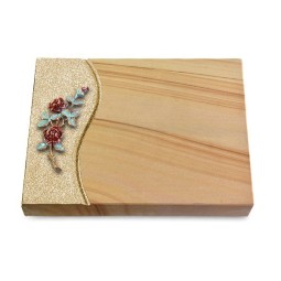 Grabtafel Woodland Wave Rose 3 (Color)