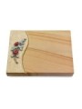 Grabtafel Woodland Wave Rose 3 (Color)