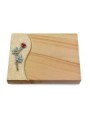Grabtafel Woodland Wave Rose 4 (Color)