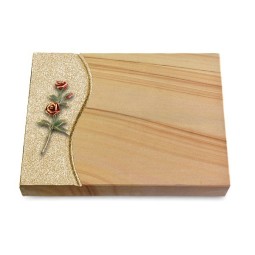 Grabtafel Woodland Wave Rose 6 (Color)