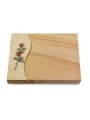 Grabtafel Woodland Wave Rose 6 (Color)