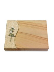 Grabtafel Woodland Wave Rose 8 (Color)