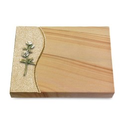 Grabtafel Woodland Wave Rose 8 (Color)