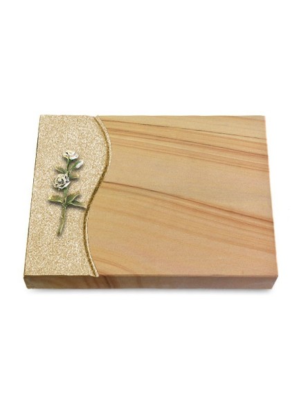 Grabtafel Woodland Wave Rose 8 (Color)