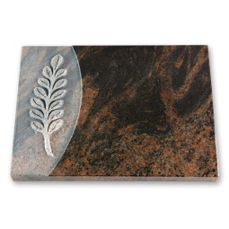 Grabtafel - Motiv Zweig erhaben