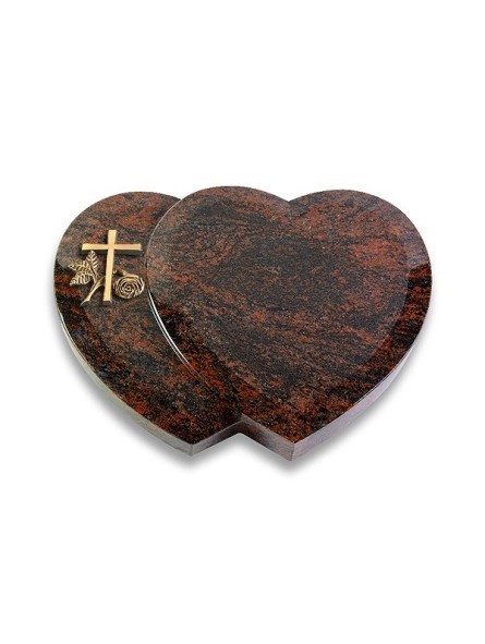 Grabstein Amoureux/Aruba Kreuz 1 (Bronze) 50x40