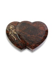 Grabstein Amoureux/Aruba Rose 2 (Bronze) 50x40