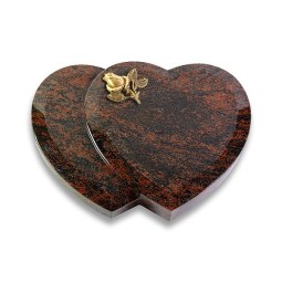 Grabstein Amoureux/Aruba Rose 3 (Bronze) 50x40