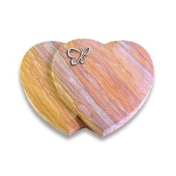 Grabstein Amoureux/Rainbow Papillon (Alu) 50x40