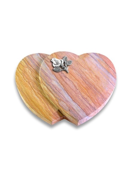 Grabstein Amoureux/Rainbow Rose 3 (Alu) 50x40