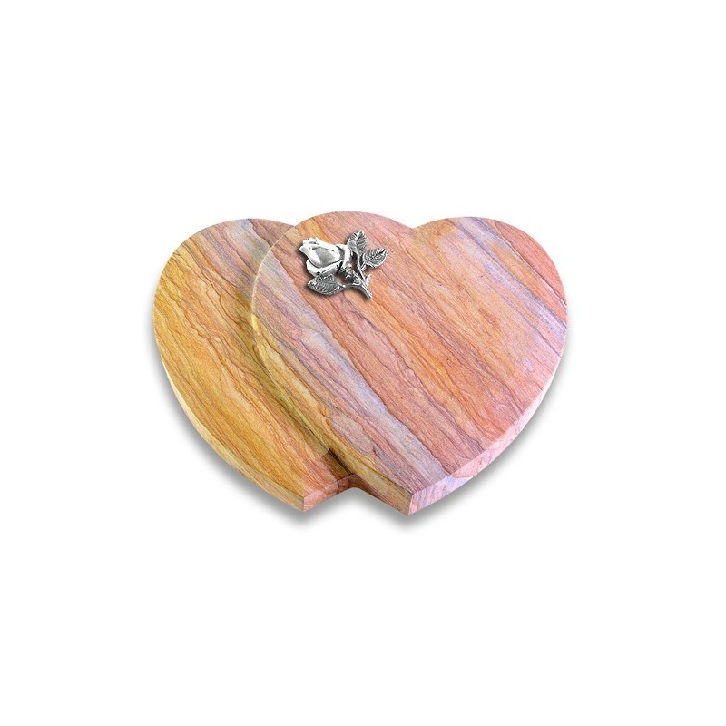 Grabstein Amoureux/Rainbow Rose 3 (Alu) 50x40