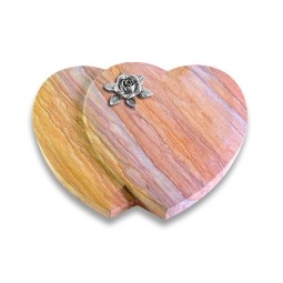 Grabstein Amoureux/Rainbow Rose 4 (Alu) 50x40