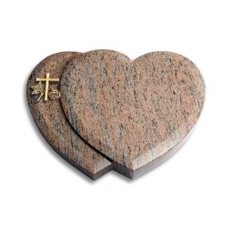 Grabstein Amoureux/Raw Silk Kreuz 1 (Bronze) 50x40