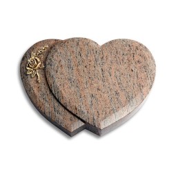 Grabstein Amoureux/Raw Silk Rose 1 (Bronze) 50x40