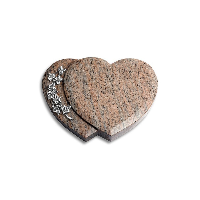 Grabstein Amoureux/Raw Silk Efeu (Alu) 50x40