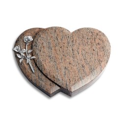 Grabstein Amoureux/Raw Silk Rose 10 (Alu) 50x40