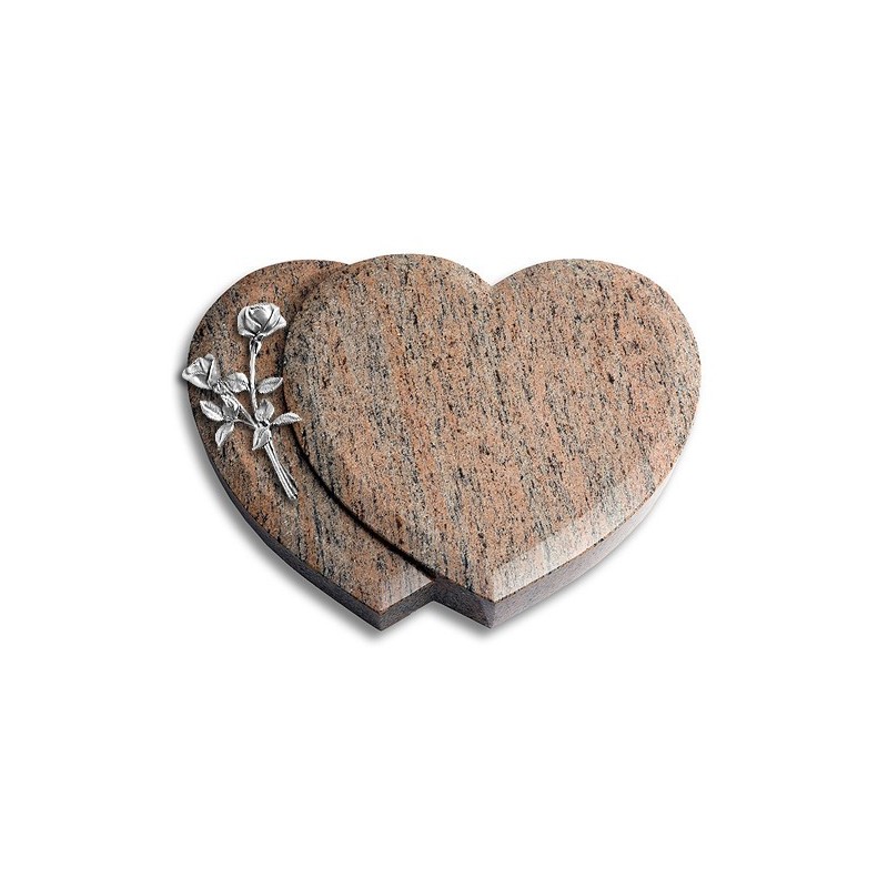 Grabstein Amoureux/Raw Silk Rose 10 (Alu) 50x40