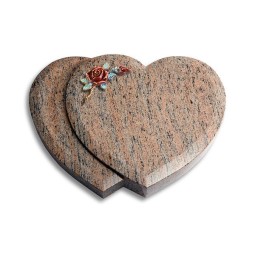 Grabstein Amoureux/Raw Silk Rose 1 (Color) 50x40