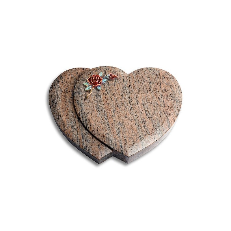 Grabstein Amoureux/Raw Silk Rose 1 (Color) 50x40