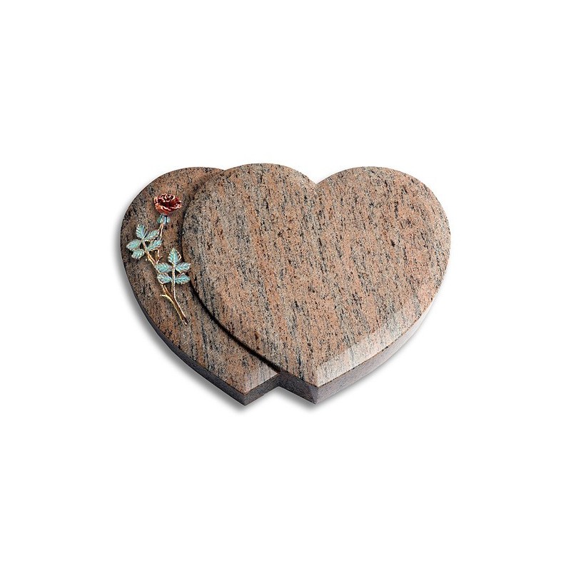 Grabstein Amoureux/Raw Silk Rose 4 (Color) 50x40