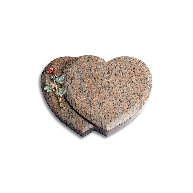 Grabstein Amoureux/Raw Silk Rose 7 (Color) 50x40