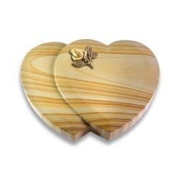 Grabstein Amoureux/Woodland Rose 3 (Bronze) 50x40